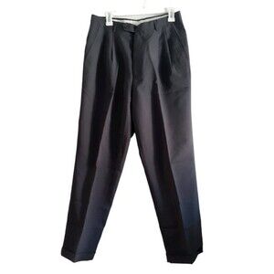Lucci Italiana Collezione Men's Casual Work School  Pleated Tapered Pants 32/30